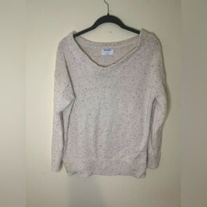 Old Navy Cream Speckled Sweater